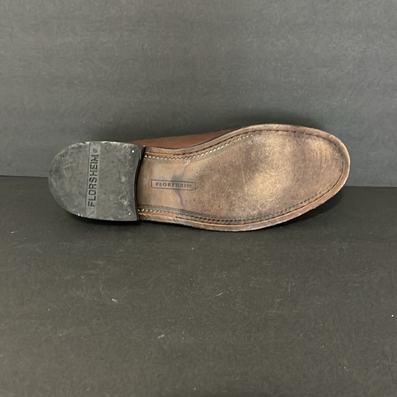 FLORSHEIM PISA MEN’S COGNAC CROC PRINT LEATHER LOFERS 10.5 - Picture 7 of 13